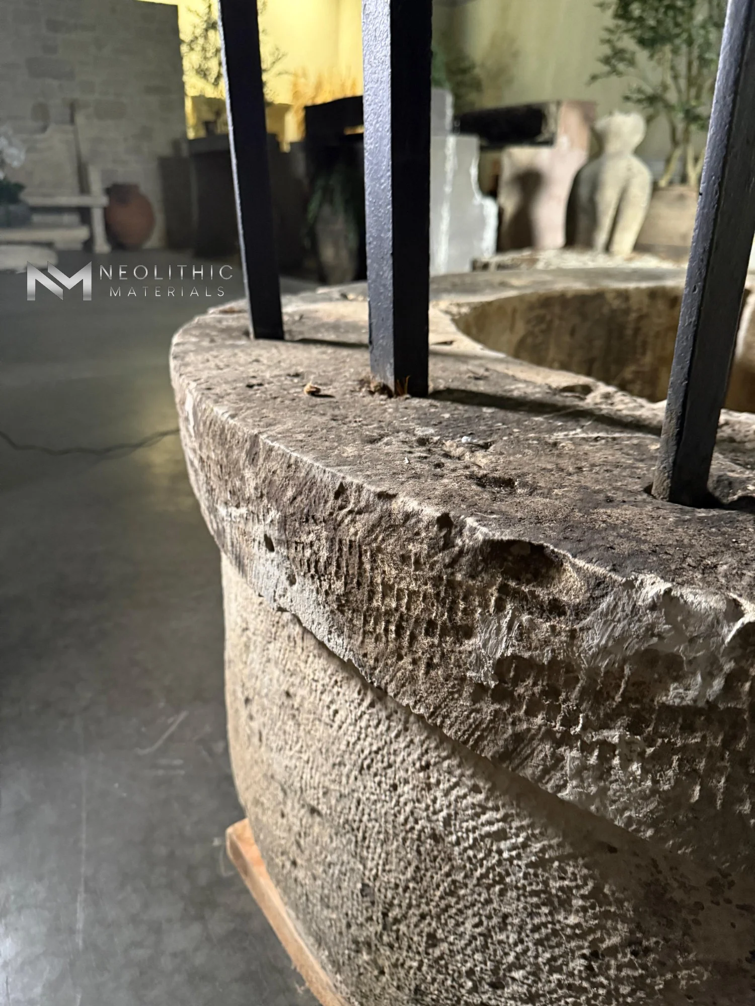 French Antique Limestone Well - Image 6